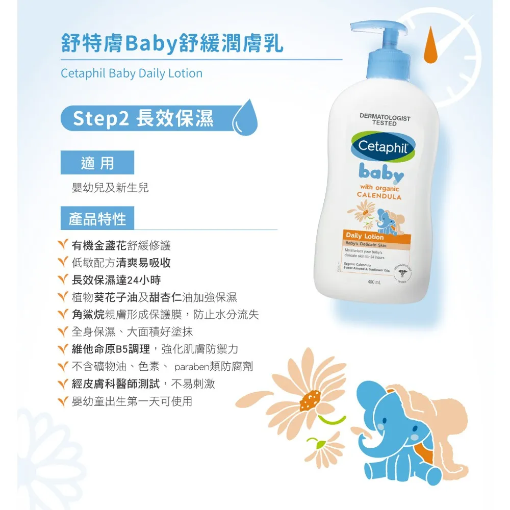 Cetaphil舒特膚 Baby舒緩潤膚乳