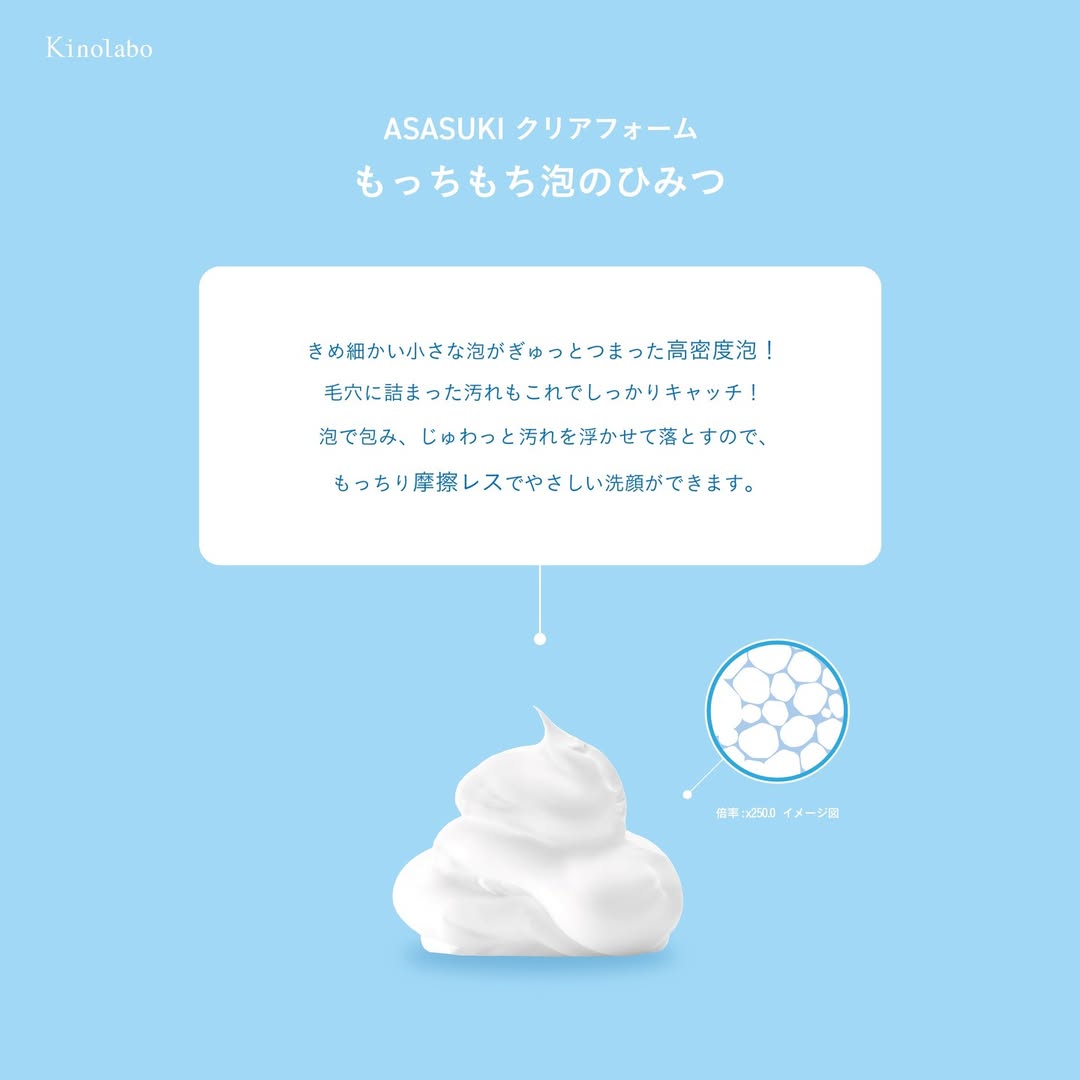 Kinolabo ASASUKI 淨透碳酸泡洗顏 泡泡