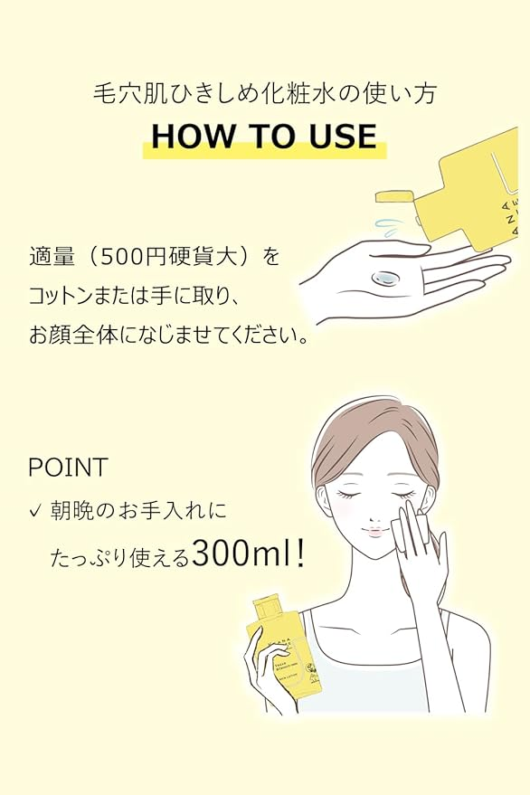 KEANA BEAUTE 毛孔收斂化妝水 使用方式