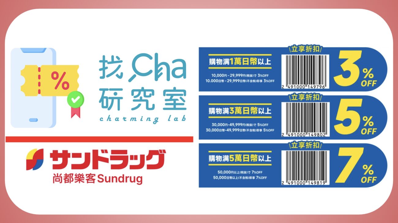 SUNDRUG 尚都樂客 優惠券