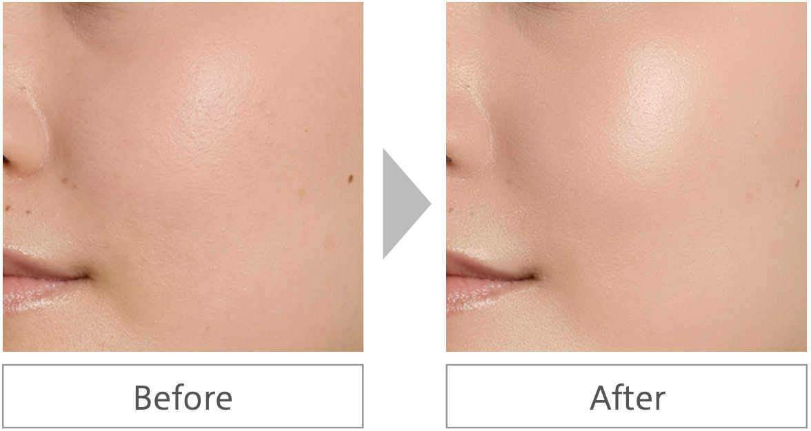 Naturaglacé Skin Treatment FoundationN 前後對比