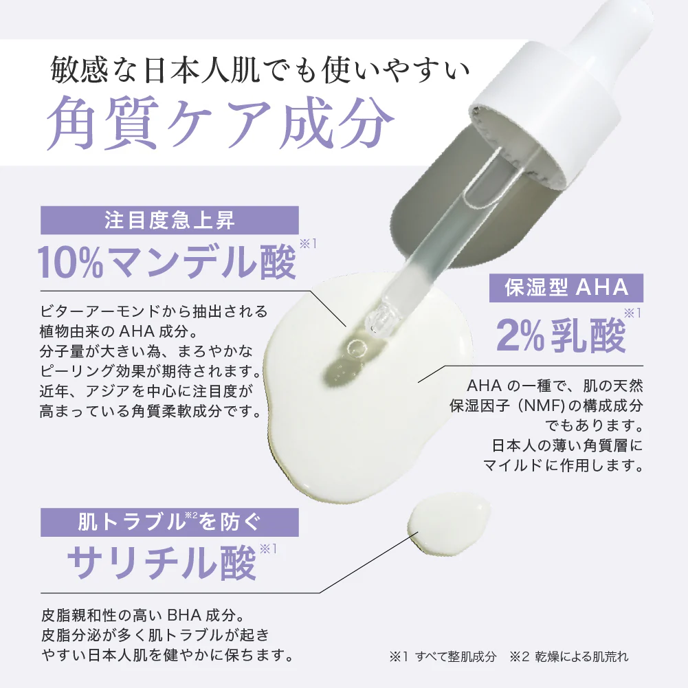 fractional CC 杏仁酸微針美容液 成分說明