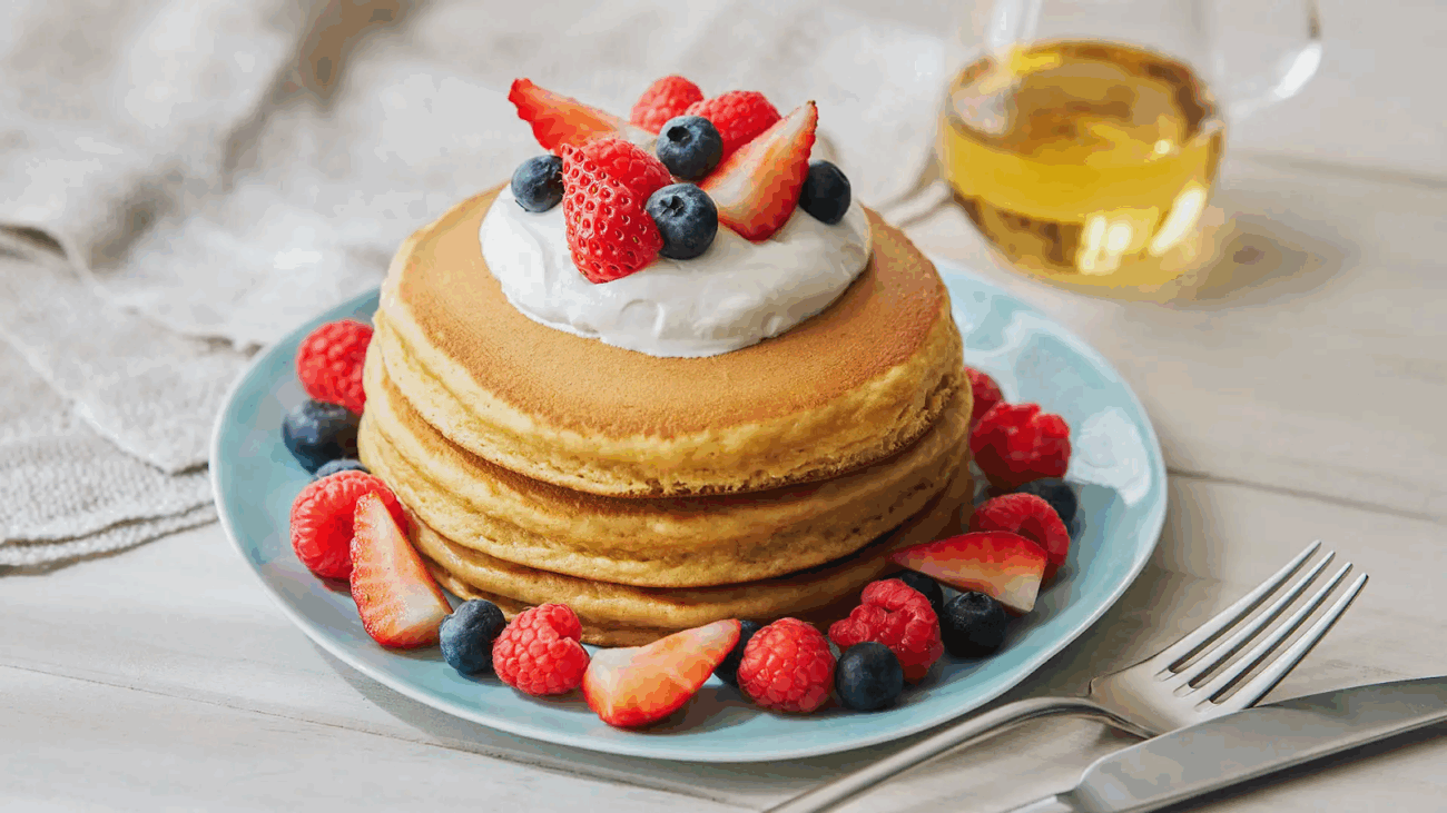 BASE Pancake Mix 製作的鬆餅