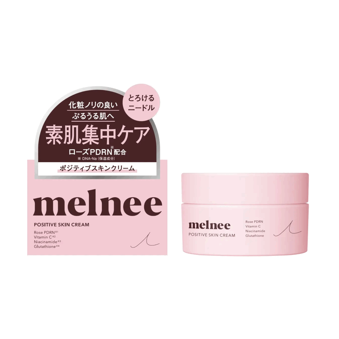 日本微針保養品牌 melnee POSITIVE SKIN CREAM